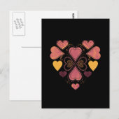 Liebe Collage Postcard Postkarte (Vorne/Hinten)