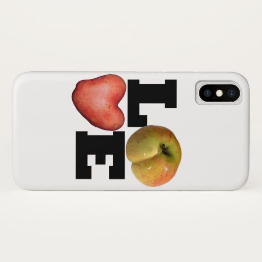 LIEBE Collection Apple Potato iPhone Fall Case-Mate iPhone Hülle (Rückseite (Horizontal))