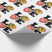 LIEBE Collection Apple Potato Wrapping Papier Geschenkpapier (Ecke)