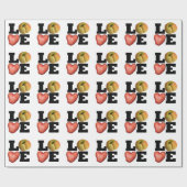 LIEBE Collection Apple Potato Wrapping Papier Geschenkpapier (Flach)