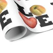 LIEBE Collection Apple Potato Wrapping Papier Geschenkpapier (Rolleneckpunkt)