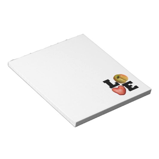 LIEBE Collection Heart Potato Notepad Notizblock (angewinkelt)