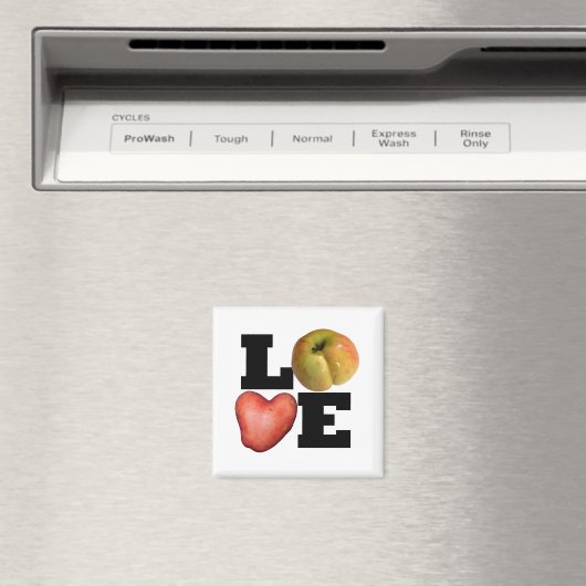 LIEBE Collection Herz Potato Magnet (In Situ (Geschirrspüler))