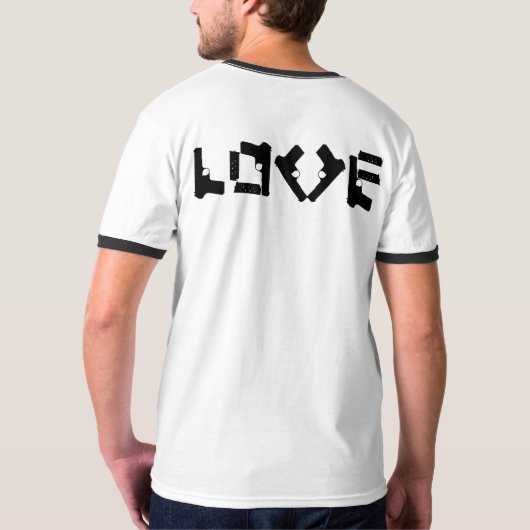 LIEBE Collection - Schwarz - Text hinzufügen - T - T-Shirt (Rückseite)