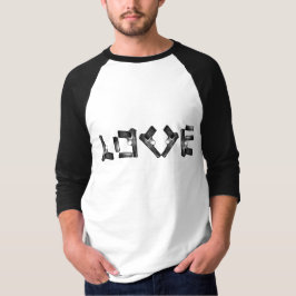 LIEBE Collection - Schwarzweiß-T - Shirt