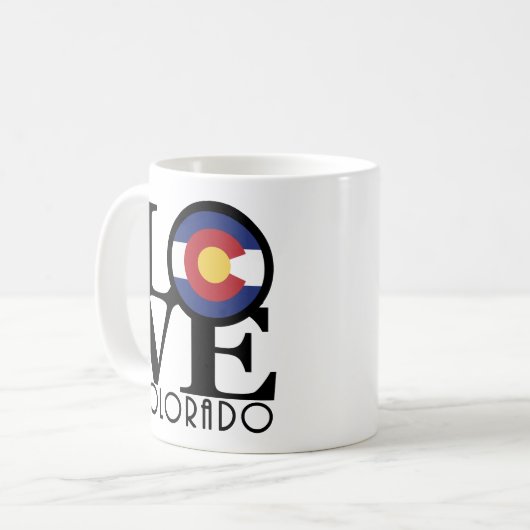 LIEBE Colorado 11oz Kaffeetasse (Vorderseite Links)