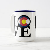 LIEBE Colorado 15oz Zweifarbige Tasse (Vorderseite Links)