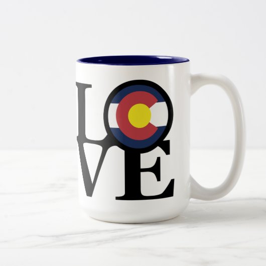 LIEBE Colorado 15oz Zweifarbige Tasse (Rechts)