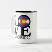 LIEBE Colorado 15oz Zweifarbige Tasse (Vorderseite Links)