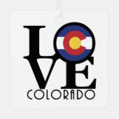 LIEBE Colorado Ornament Aus Metall (Vorderseite)