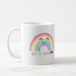 Liebe Colors Regenbogenkunst valentinische Designs Kaffeetasse