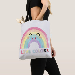 Liebe Colors Regenbogenkunst valentinische Designs Tasche