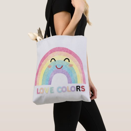 Liebe Colors Regenbogenkunst valentinische Designs Tasche (Von Nahem)