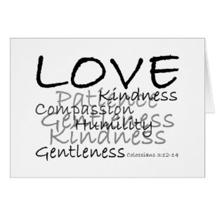 Liebe (Colossians 3) Karte