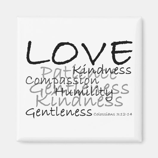 Liebe Colossians 3 Magnet (Vorne)