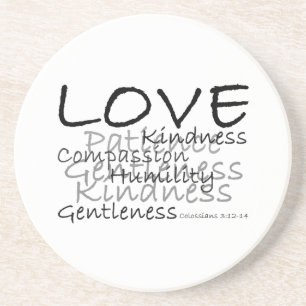 Liebe (Colossians 3) Untersetzer