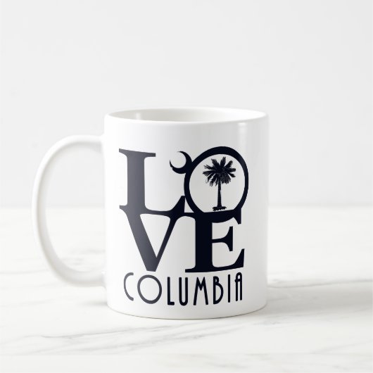 LIEBE Columbia South Carolina 11oz Kaffeetasse (Links)