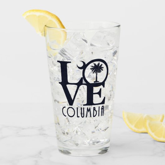 LIEBE Columbia South Carolina Glas (Vorderseite Ice)