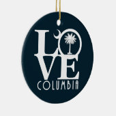 LIEBE Columbia South Carolina Keramik Ornament (Rechts)
