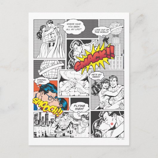 Liebe-Comic-Dias Postkarte (Vorderseite)