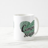 Liebe "Computer Science Retro Heart Blackboard" Kaffeetasse (VorderseiteRechts)