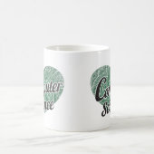 Liebe "Computer Science Retro Heart Blackboard" Kaffeetasse (Mittel)