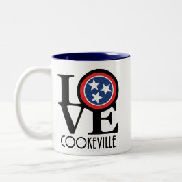 LIEBE Cookeville Tennessee 11oz Zweifarbige Tasse
