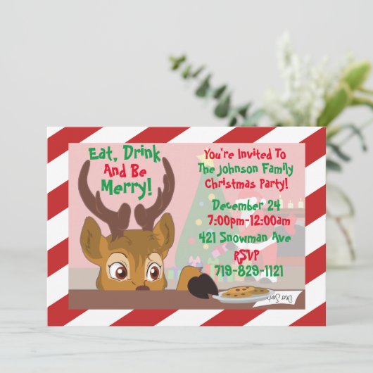 Liebe-Cookies Einladung (Stehend Vorderseite)