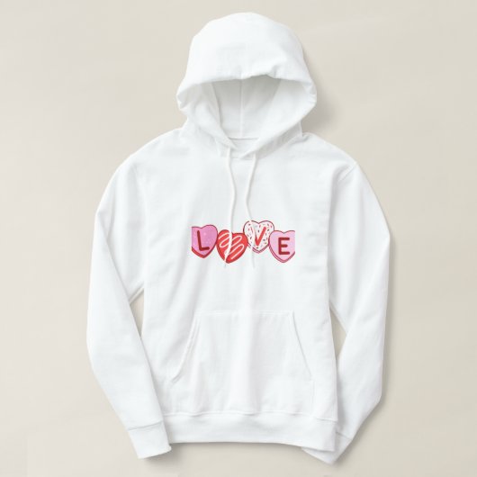Liebe-Cookies Hoodie (Design vorne)