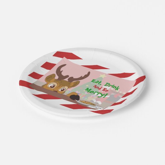 Liebe-Cookies Pappteller (Schrägansicht)