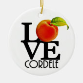 LIEBE Cordell Georgia Keramik Ornament (Vorne)