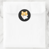 Liebe Corgi Runder Aufkleber (Tasche)