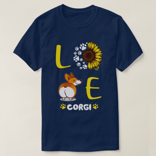 Liebe Corgi T-Shirt (Design vorne)