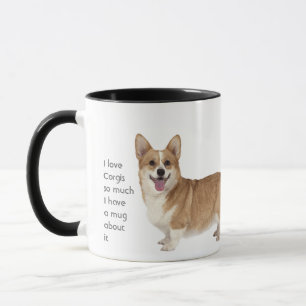 Liebe Corgis Hunde so viel Spaß Quote Tasse