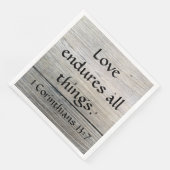 Liebe Corinthians Hochzeitsessen Servietten (Ecke)