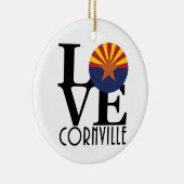 LIEBE Cornville AZ Keramik Ornament (Rechts)