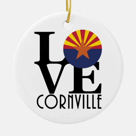 LIEBE Cornville AZ Keramik Ornament (Vorne)
