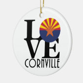 LIEBE Cornville AZ Keramik Ornament (Links)