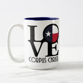 LIEBE Corpus Christi 15oz Zweifarbige Tasse (Links)