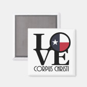 LIEBE Corpus Christi Texas Magnet (Vorderseite/Rückseite)