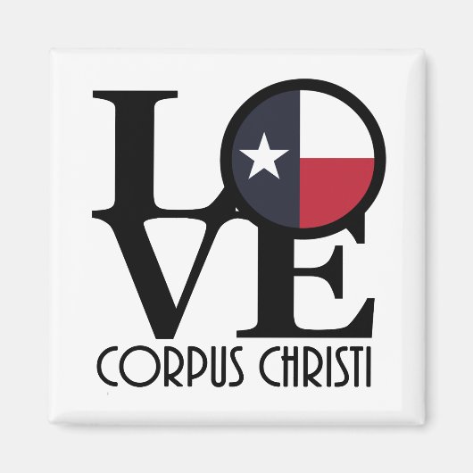 LIEBE Corpus Christi Texas Magnet (Vorne)