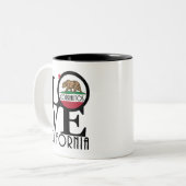 LIEBE Corralitos 11oz Zwei-Tonen-Kaffee-Tasse Zweifarbige Tasse (Vorderseite Links)