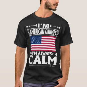 Liebe Country Flag American Grumps Calm Geschenk T-Shirt