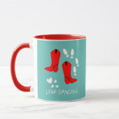 Liebe Country Line Tanz Personalisiert Tasse (Links)