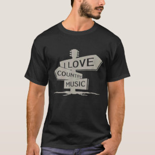 Liebe Country Music Banjo Gitarrist T-Shirt