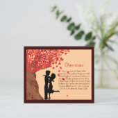 Liebe Couple Falling Hearts Oak Tree Direction Car (Stehend Vorderseite)