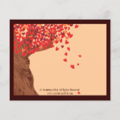 Liebe Couple Falling Hearts Oak Tree Direction Car (Rückseite)