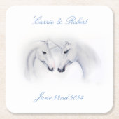 Liebe Couple Rechteckiger Pappuntersetzer (Vorderseite)