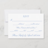 Liebe Couple RSVP Karte (Vorderseite)