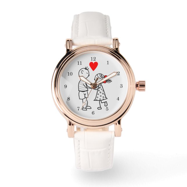 Liebe Couple Watch Geschenk Armbanduhr (Vorderseite)